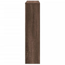 vidaXL barna tölgyszínű szerelt fa radiátorburkolat 149 x 20 x 82 cm
