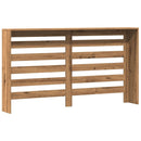 vidaXL kézműves tölgy szerelt fa radiátorburkolat 149 x 20 x 82 cm