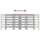 vidaXL betonszürke szerelt fa radiátorburkolat 205 x 21,5 x 83,5 cm