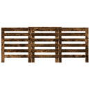 vidaXL füstös tölgy színű szerelt fa radiátorburkolat 205x21,5x83,5 cm
