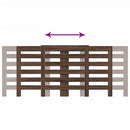 vidaXL barna tölgyszínű szerelt fa radiátorburkolat 205x21,5x83,5 cm