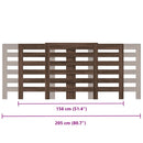 vidaXL barna tölgyszínű szerelt fa radiátorburkolat 205x21,5x83,5 cm