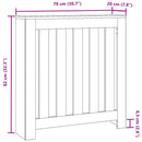 vidaXL betonszürke szerelt fa radiátorburkolat 78 x 20 x 82 cm