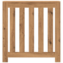 vidaXL kézműves tölgy szerelt fa radiátorburkolat 78 x 20 x 82 cm