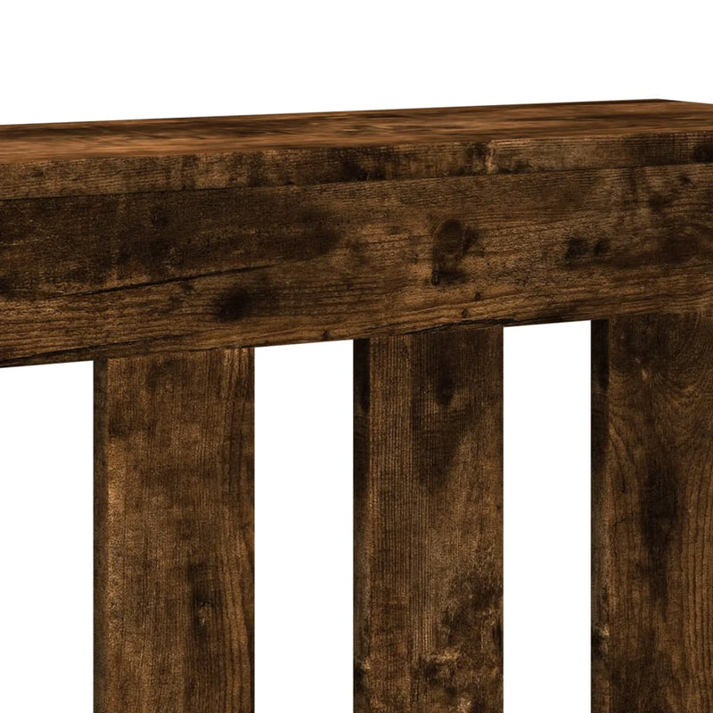 vidaXL füstös tölgy színű szerelt fa radiátorburkolat 104 x 20 x 82 cm