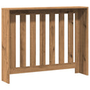 vidaXL kézműves tölgy színű szerelt fa radiátorburkolat 104x20x82 cm