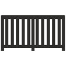 vidaXL fekete szerelt fa radiátorburkolat 149 x 20 x 82 cm