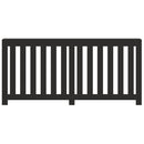 vidaXL fekete szerelt fa radiátorburkolat 175 x 20 x 82 cm