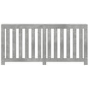 vidaXL betonszürke szerelt fa radiátorburkolat 175 x 20 x 82 cm