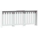 vidaXL fehér szerelt fa radiátorburkolat 205 x 21,5 x 83,5 cm