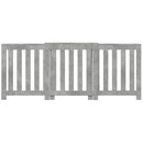 vidaXL betonszürke szerelt fa radiátorburkolat 205 x 21,5 x 83,5 cm