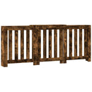 vidaXL füstös tölgy színű szerelt fa radiátorburkolat 205x21,5x83,5 cm