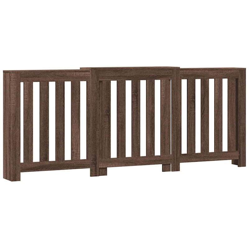vidaXL barna tölgyszínű szerelt fa radiátorburkolat 205x21,5x83,5 cm