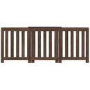 vidaXL barna tölgyszínű szerelt fa radiátorburkolat 205x21,5x83,5 cm