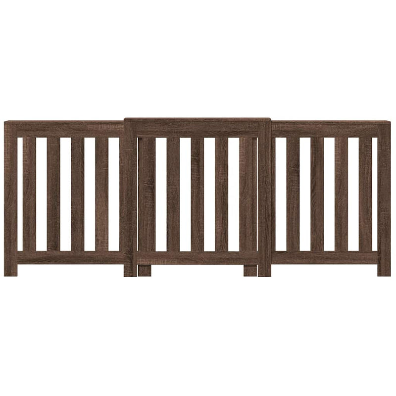 vidaXL barna tölgyszínű szerelt fa radiátorburkolat 205x21,5x83,5 cm