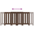 vidaXL barna tölgyszínű szerelt fa radiátorburkolat 205x21,5x83,5 cm