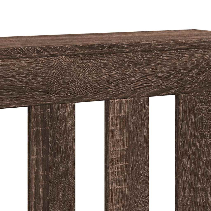 vidaXL barna tölgyszínű szerelt fa radiátorburkolat 205x21,5x83,5 cm
