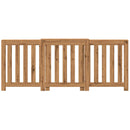 vidaXL kézműves tölgy szerelt fa radiátorburkolat 205 x 21,5 x 83,5 cm