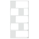 vidaXL 5-szintes fehér szerelt fa könyvespolc 80,5 x 23,5 x 162,5 cm