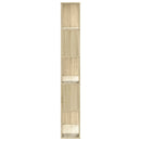 vidaXL 5 szintes sonoma tölgy színű fa könyvespolc 80,5x23,5x162,5 cm