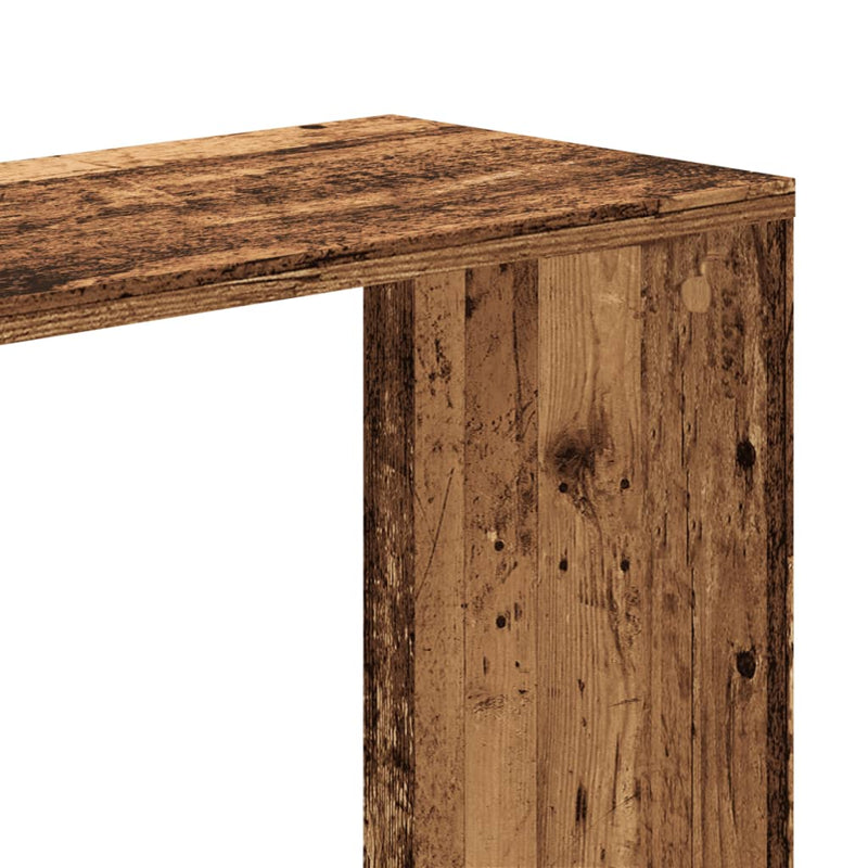 vidaXL 5 szintes antik fa színű fa könyvespolc 80,5 x 23,5 x 162,5 cm