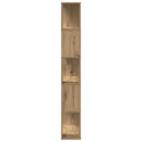 vidaXL 5 szintes kézműves tölgy fa könyvespolc 80,5 x 23,5 x 162,5 cm