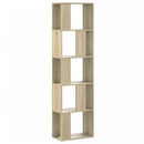vidaXL 5 szintes sonoma tölgy szerelt fa könyvespolc 45x23,5x162,5 cm