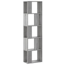 vidaXL 5 szintes szürke sonoma szerelt fa könyvespolc 45x23,5x162,5 cm