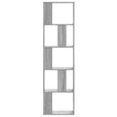 vidaXL 5 szintes szürke sonoma szerelt fa könyvespolc 45x23,5x162,5 cm