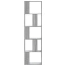 vidaXL 5 szintes szürke sonoma szerelt fa könyvespolc 45x23,5x162,5 cm