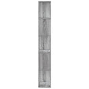 vidaXL 5 szintes szürke sonoma szerelt fa könyvespolc 45x23,5x162,5 cm