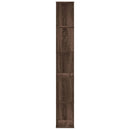 vidaXL 5 szintes barna tölgy szerelt fa könyvespolc 45x23,5x162,5 cm