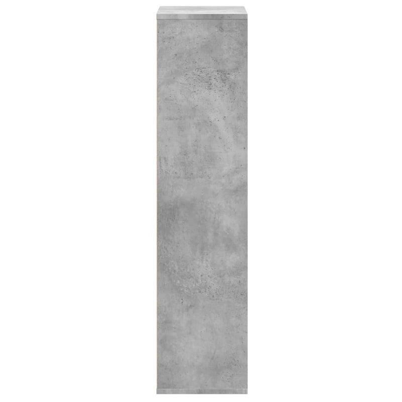 vidaXL betonszürke szerelt fa könyvespolc 50x25x105 cm