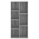 vidaXL szürke sonoma színű szerelt fa könyvespolc 50x25x105 cm
