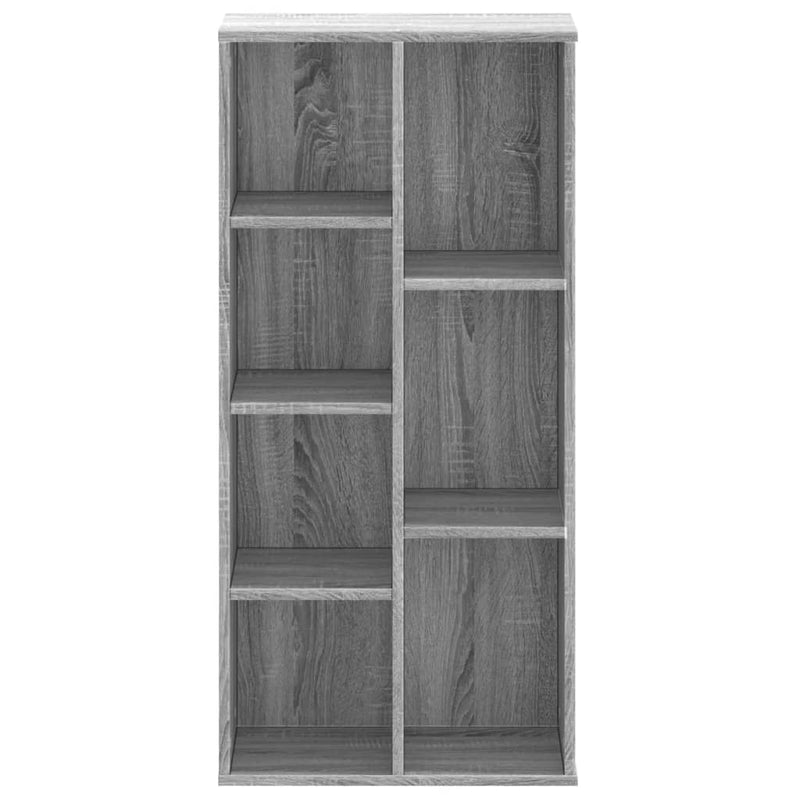 vidaXL szürke sonoma színű szerelt fa könyvespolc 50x25x105 cm