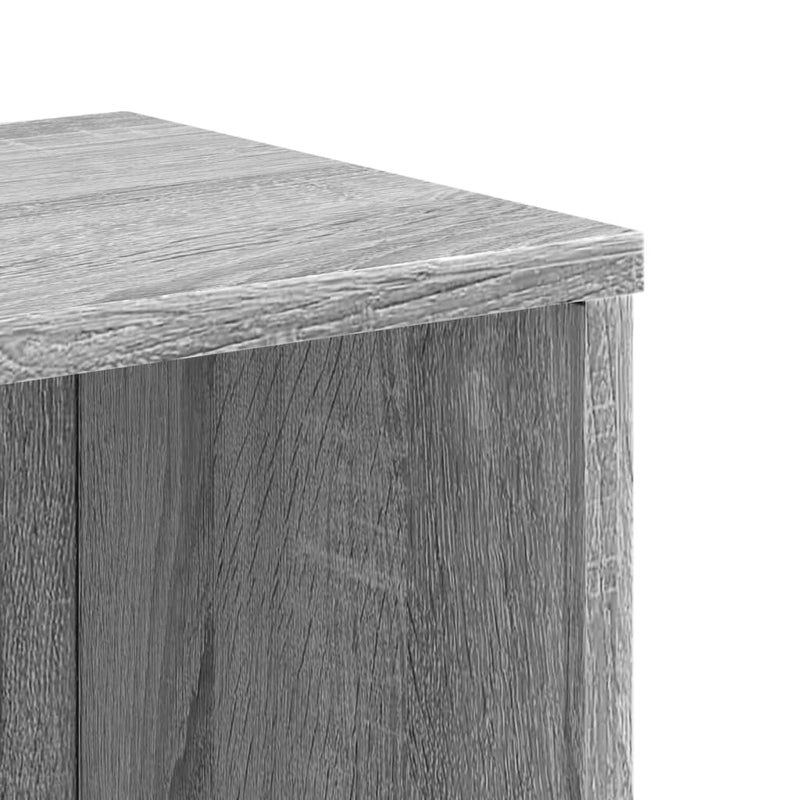 vidaXL szürke sonoma színű szerelt fa könyvespolc 50x25x105 cm