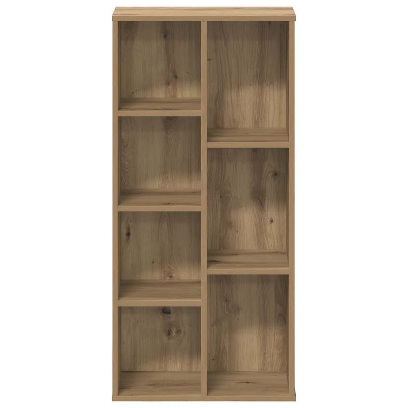 vidaXL kézműves tölgy szerelt fa könyvespolc 50 x 25 x 105 cm
