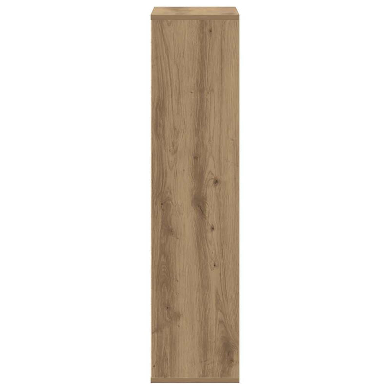 vidaXL kézműves tölgy szerelt fa könyvespolc 50 x 25 x 105 cm