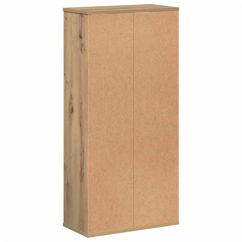 vidaXL kézműves tölgy szerelt fa könyvespolc 50 x 25 x 105 cm