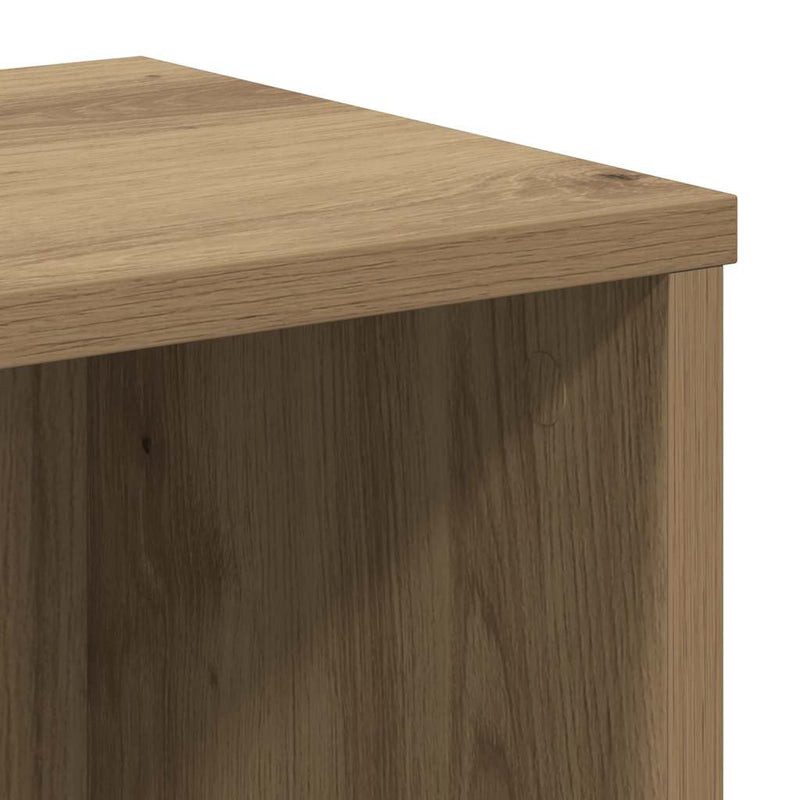 vidaXL kézműves tölgy szerelt fa könyvespolc 50 x 25 x 105 cm
