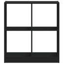 vidaXL fekete szerelt fa könyvespolc 68,5 x 32 x 75 cm