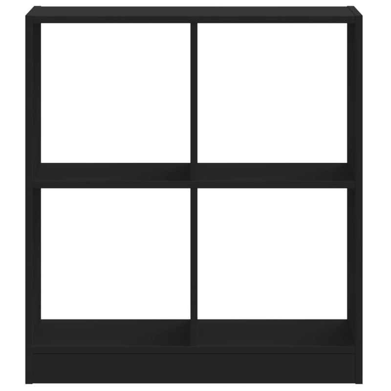 vidaXL fekete szerelt fa könyvespolc 68,5 x 32 x 75 cm