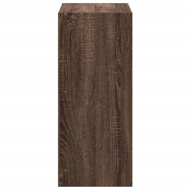 vidaXL barna tölgyszínű szerelt fa könyvespolc 68,5 x 32 x 75 cm