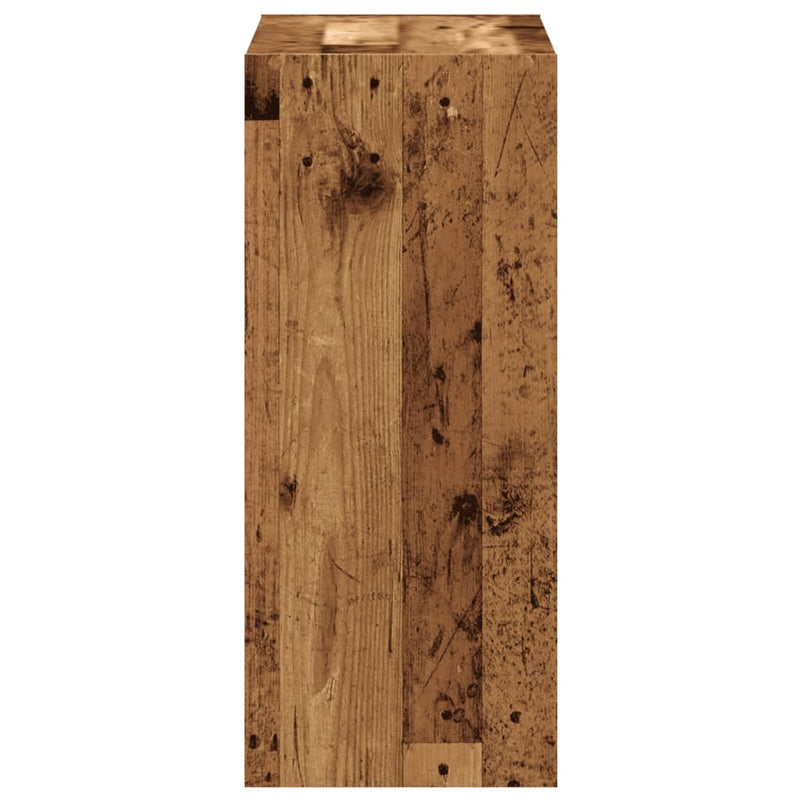 vidaXL antik fa színű szerelt fa könyvespolc 68,5 x 32 x 75 cm