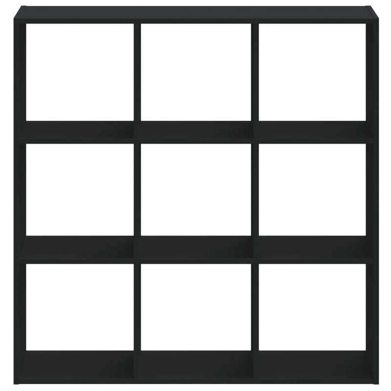 vidaXL fekete szerelt fa könyvszekrény 102 x 32 x 102 cm