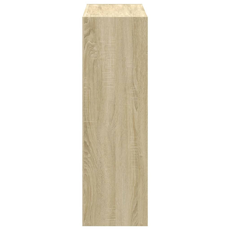 vidaXL sonoma tölgy színű szerelt fa könyvszekrény 102 x 32 x 102 cm