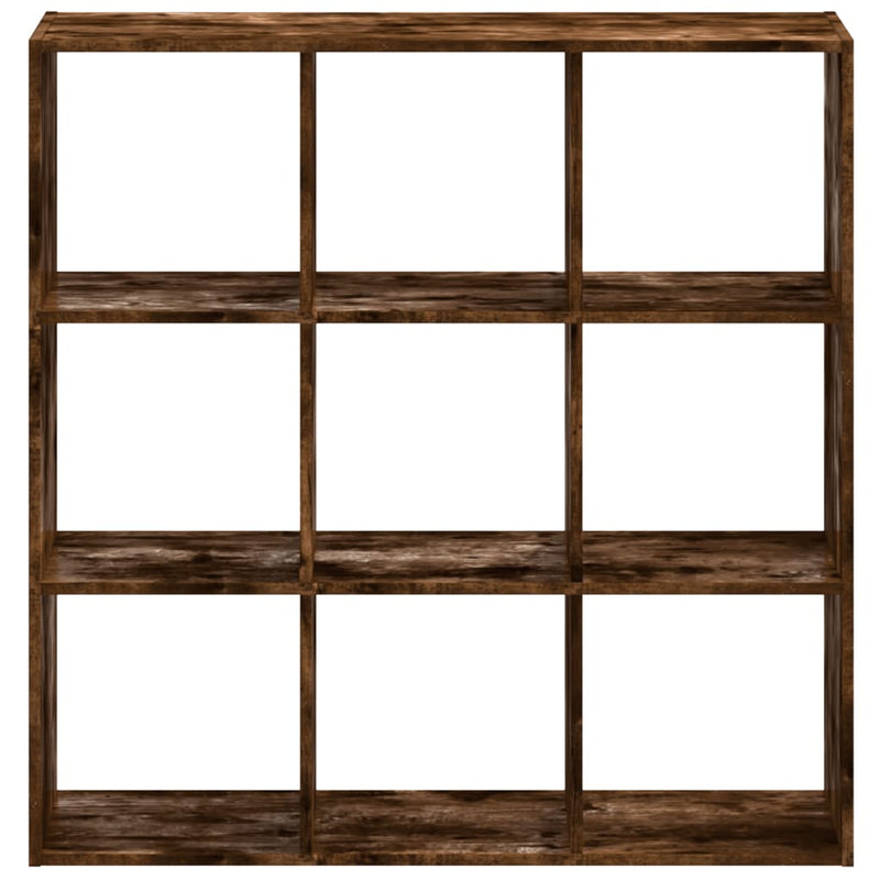 vidaXL füstös tölgy színű szerelt fa könyvespolc 102 x 32 x 102 cm