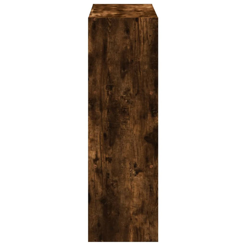 vidaXL füstös tölgy színű szerelt fa könyvespolc 102 x 32 x 102 cm