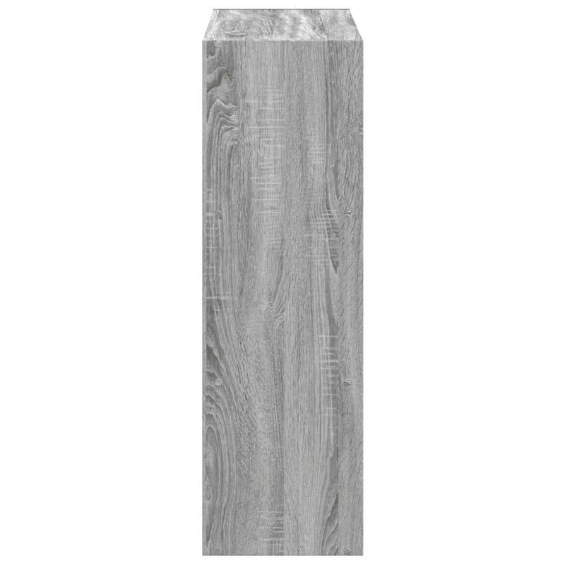 vidaXL szürke sonoma színű szerelt fa könyvespolc 102 x 32 x 102 cm