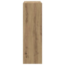 vidaXL kézműves tölgy színű szerelt fa könyvespolc 102 x 32 x 102 cm